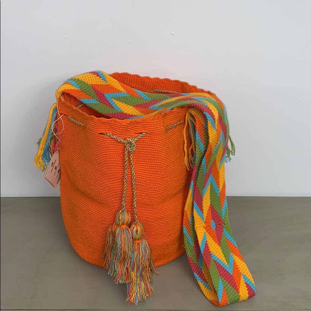 Wayuu Tribe crossbody bag orange